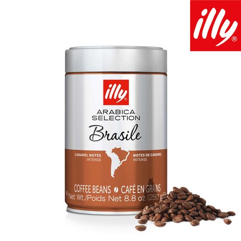 illy 일리커피 250g 원두(홀빈) 분쇄 중 11종선택, 일리250g 브라질 원두커피 홀빈, 5개