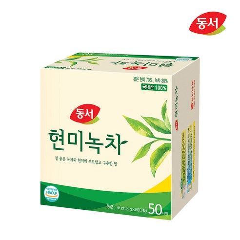 동서 현미녹차 티백, 1.5g, 50개입, 9개