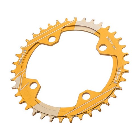 산악 자전거 BMX MTB용 자전거 내로우 와이드 체인링 104 BCD 라운드, 기준, 알루미늄 합금, 38T 골드