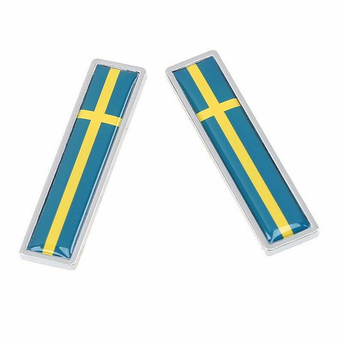 배지 엠블럼 스티커 트렁크 합금 데칼 스웨덴 스웨덴어 장식 플래그 자동, 하나, 보여진 바와 같이