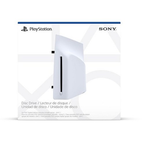소니 PS5 슬림 디스크 드라이브 디지털 에디션 콘솔용, 1개, 화이트, 1