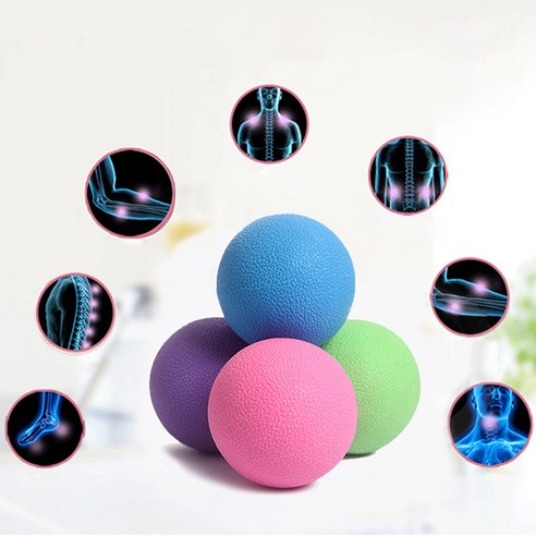 라크로스 볼 이동성 Myofascial 트리거 포인트 방출 바디 마사지 요가 공, 빨간색