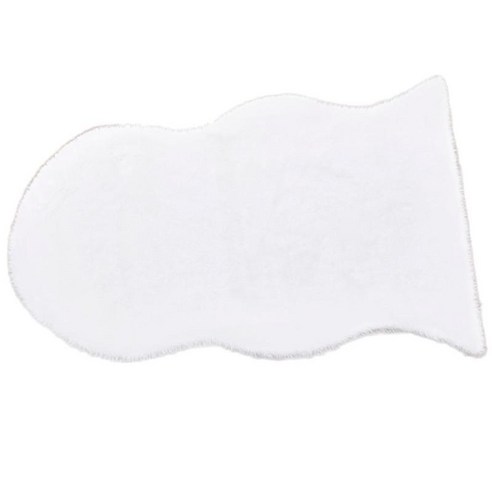 40x60cm 부드러운 의자 커버 소파 의자 좌석 얽히고 설킨 지역 러그 침실 소파 바닥 깔개, 화이트, 폴리 에스터