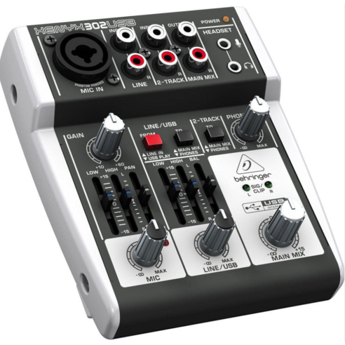 BEHRINGER 베링거 XENYX 302 USB 아날로그 믹서 [재고확인] / 교회 설교 찬양 학교 행사 공연 수련회