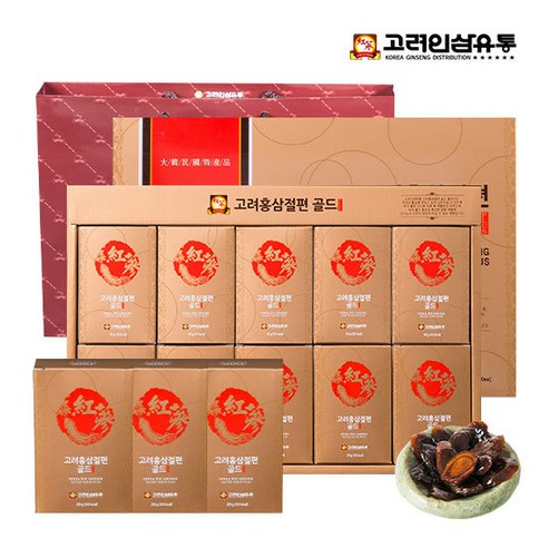 고려인삼유통 고려홍삼절편 골드 플러스 + 쇼핑백, 200g, 1개