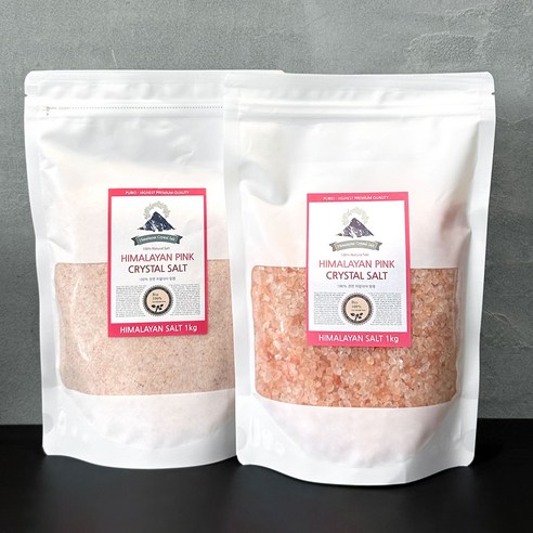 푸리오 히말라야 핑크솔트 1+1 세트 (굵은소금 1kg + 고운소금 1kg) 프리미엄소금 푸리오 히말라야 핑크솔트 1+1 세트 (굵은소금 1kg + 고운소금 1kg) 프리미엄소금