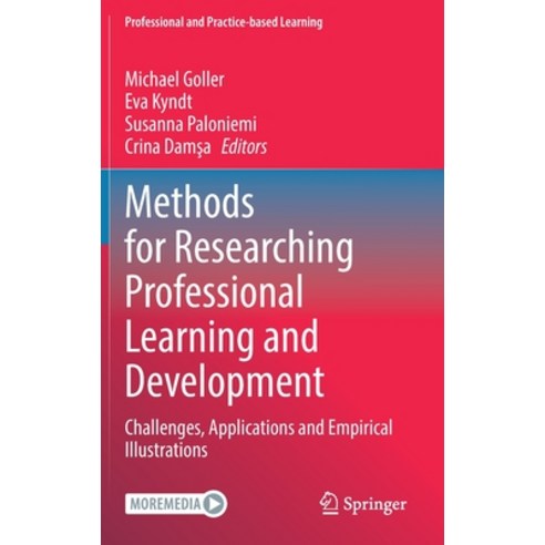 (영문도서) Methods for Researching Professional Learning and Development: Challenges Applications and E... Hardcover, Springer, English, 9783031085178