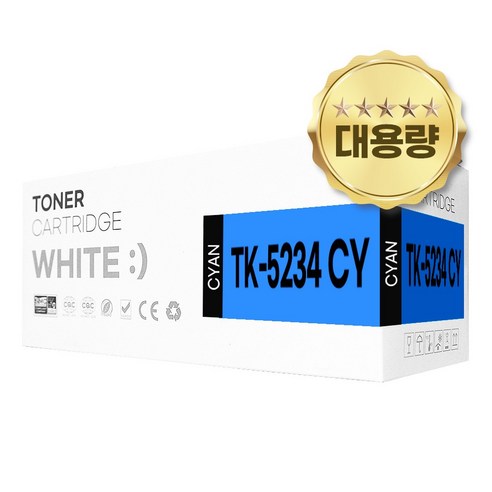 교세라 TK-5234 호환토너, 1개, TK-5234 CY 파랑