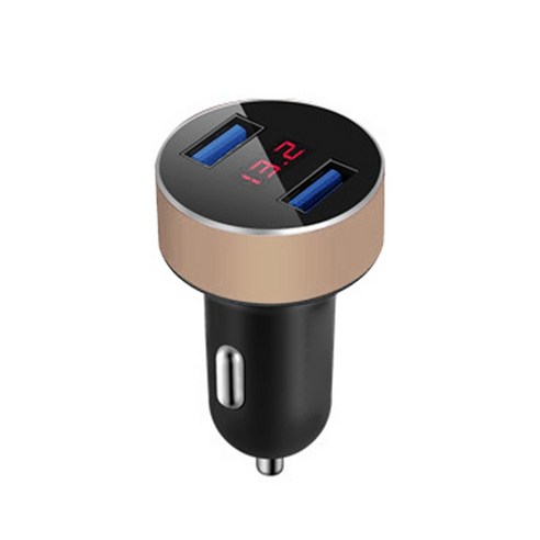듀얼 USB 포트 디지털 레드 레드 LED 전압 전류 디스플레이 자동차 충전기 휴대 전화, AU