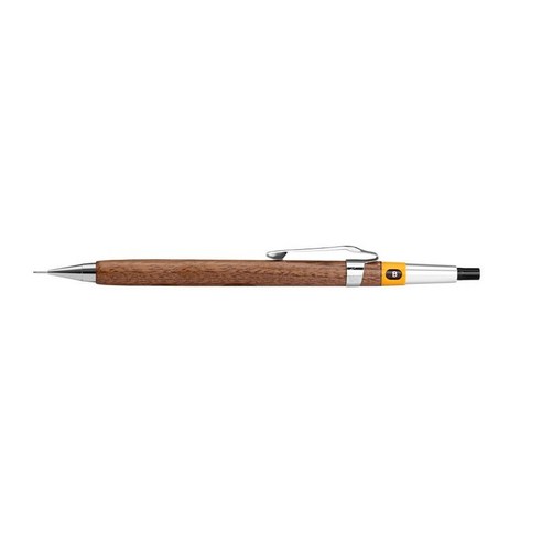 윤우드 샤프 그래프 실버(펜텔 메카니즘) 0.5mm, 월넛 0.5mm