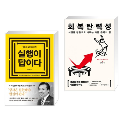 (서점추천) 실행이 답이다 + 회복탄력성 (전2권), 더난출판사