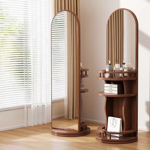 좁은 공간을 넓게, 스타일은 살리는 스탠딩 전신 거울 화장대