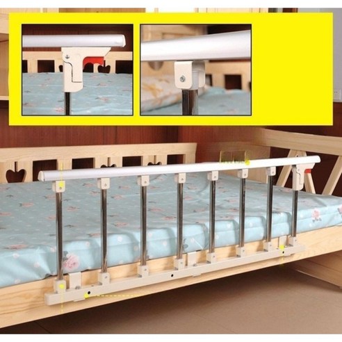 침대 난간 침대안전가드 노약자 환자 낙상 방지 보호 노인 울타리 바, 우드 컬러 4칸 40 높이