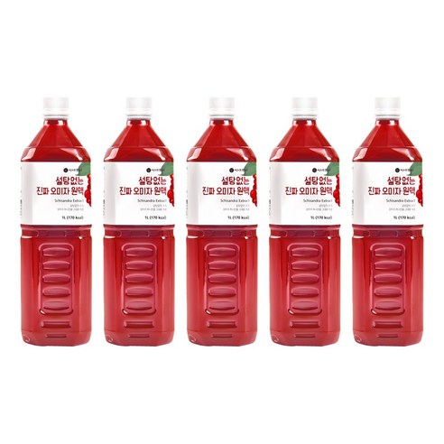 이제부터 설탕없는 진짜 오미자 원액, 1L, 5개입, 1개