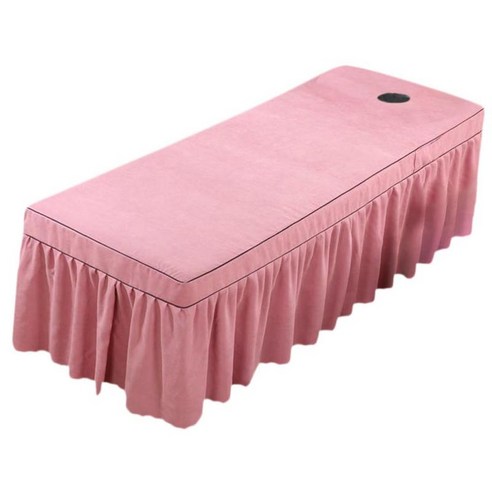 아름다움 온천장 안마 테이블 덮개 장 구멍 75x31inch를 가진 위생 온천장 미장원 침대 덮개, 다크 핑크, 코튼