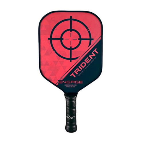인게이지 피클볼 MADE IN USA 트라이던트 와이드 바디 초보자 중급자 피클볼 패들, 레드 호라이즌