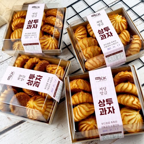 달지않은 저당 백앙금 상투과자 200g, 3팩