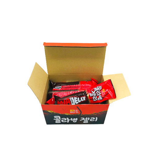 달콤하고 상쾌한 여름 간식을 위한 콜라병 젤리