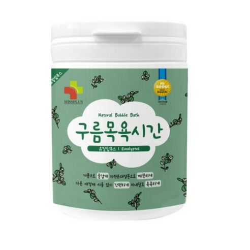 미스플러스 구름목욕시간 유칼립투스 입욕파우더 대팩, 500g, 5개