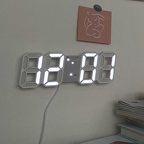 LED 벽걸이 거실 전자 벽인테리어 사무실 엘이디 주방 벽시계 숫자 시계