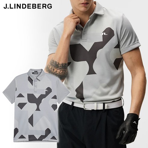 [J.LINDBERG] 남성 반팔 티셔츠 제이린드버그 골프웨어 조엘 레귤러핏 폴로 GMJT07638 U232