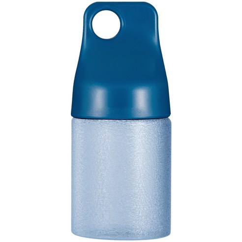 아이디어 열동 얼음 깨진 유리컵 야외 휴대용 손잡이 수행컵 붕소 실리콘 물컵, 파란색, 280ml