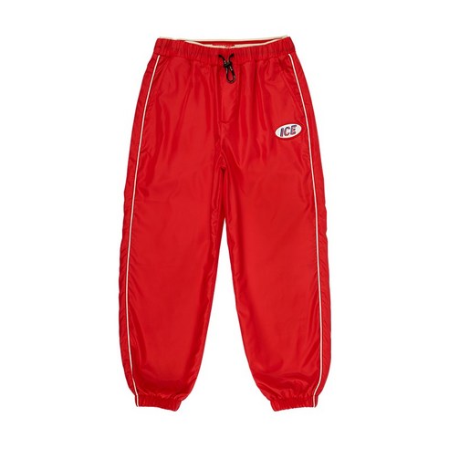 아이스비스킷 레터 프린트 컬러 블록 나일론 팬츠 IB21PL554