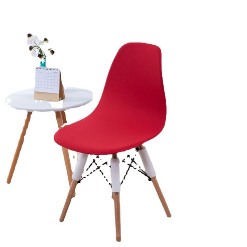 Elastic 의자 커버 Eames 의자 커버 북유럽 쉘 의자 커버 간단한 현대 식당 의자 커버, 대추, 伊姆斯椅套常规款