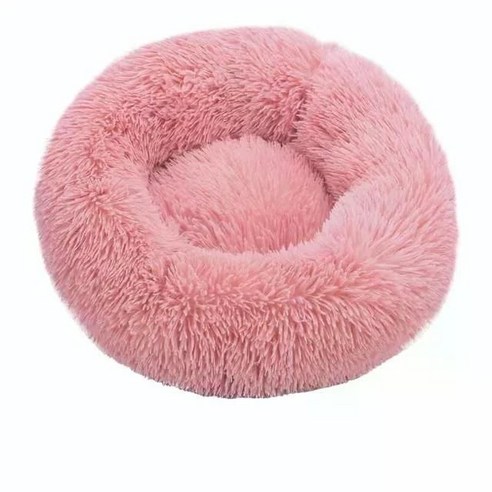 매우 부드러운 고양이 도넛 침대, 100cm, pink, 1개