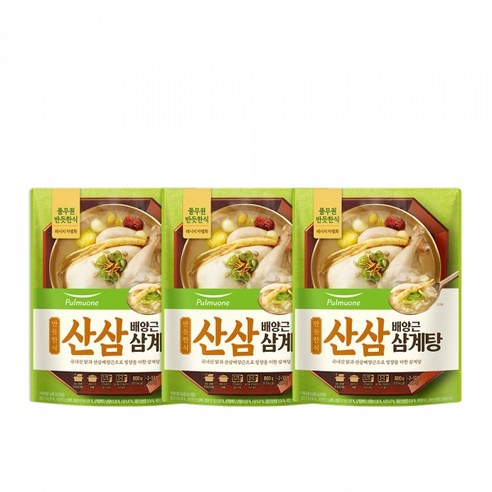 풀무원 반듯한식 산삼배양근 삼계탕 (800g)x5개, 800g, 5개