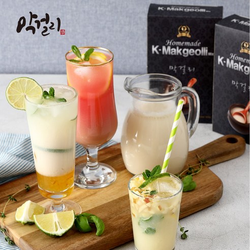 [K-Makgeolli Mix 3세트 총 6팩] 시판 막걸리와는 비교불가! 집에서 손쉽게 만드는 옛 전통 고유의 통곡물 현미 막걸리 K-Makgeolli Mix 3세트, 300g, 3개