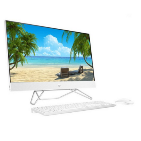 HP All in One 일체형PC Starry White 27-cb1003KR (라이젠7-5825U 68cm WIN11 Home RAM 8GB NVMe 256GB), 기본형