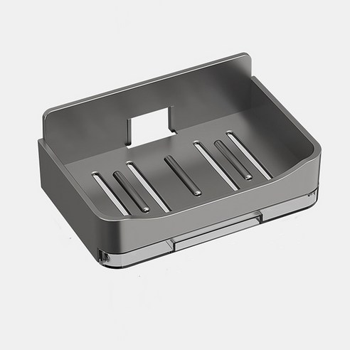 에스준 무타공 비누받침대 화장실 고급 비누거치대 비누트레이 걸이 홀더, 1개, gray 1개