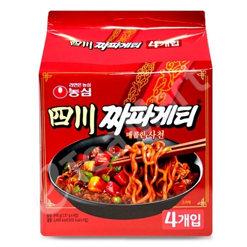 농심 사천 짜파게티 봉지, 8개