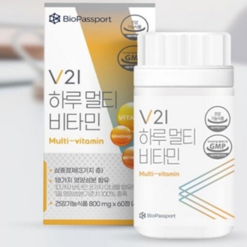V21 하루 멀티비타민 800mg, 60정, 48g, 1개