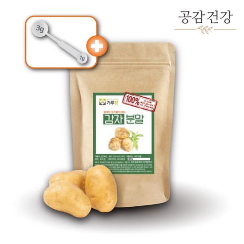 100% 국산 감자 생감자 분말 가루 200g, 3개