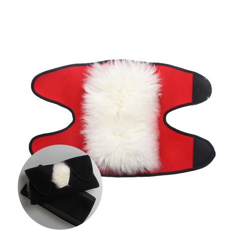 추위로부터 무릎을 보호하고 편안함을 유지하는 프리사이즈 100% 양모 무릎보호대