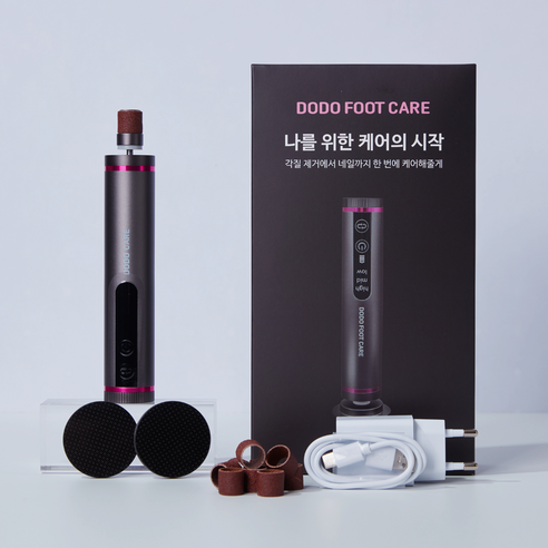 도도풋케어 전동멀티케어 무선전동 발각질제거기 친환경소재 사용 글라스패드, 1개, 1개입