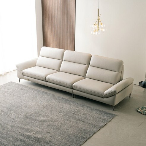 다우닝 시엘 3.5인 전체 천연가죽 소파, 편안함과 우아함의 조화 다우닝소파