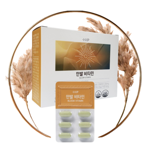플러스엑스팜 만발비타민 비오틴 모발 머리 카락 복합 영양제, 2박스, 60정