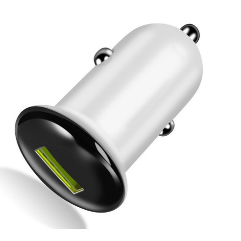 Qc3 0 자동차 충전기 3.1A 단일 포트 자동차 충전기 지능형 자동차 충전기, 블랙