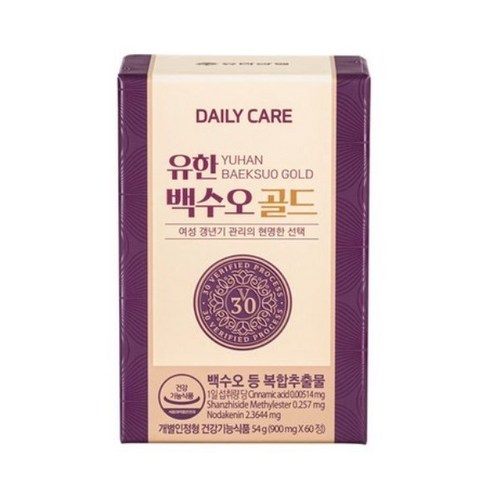 유한 백수오 골드, 60정, 1개