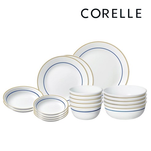 코렐 더블링 라떼 디너웨어 세트 17P (24년7월 출시) 4인 그릇 선물