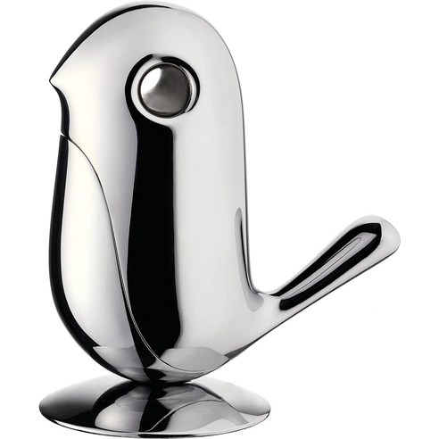 Alessi RT01 종이 클립용 마그네틱 디스펜서 9.5cm H 10.5cm, EUROLEON 비상주사무실