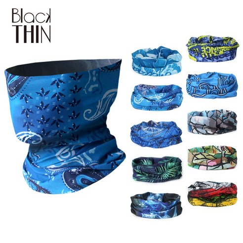   Black Din Multi-Scarf 10 pieces Neck warmer Sports cool mask cool scarf cool neck warmer, SMP-summer package 10 pieces