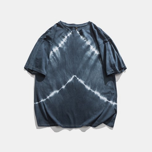 KORELAN 고풍스러운 캐주얼 루즈핏 스트라이 린트 데일리 심플 라운드 얇은 반팔 남성 티셔츠