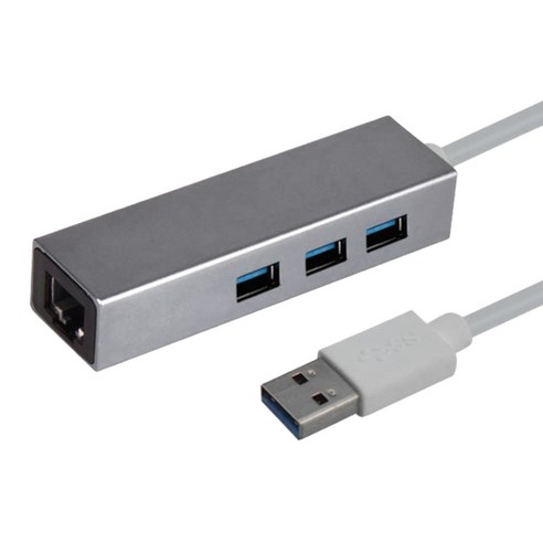 Retemporel USB3.1 허브 기가비트 이더넷 네트워크 어댑터 + 3 포트 USB 3.0 ~ RJ45 Macbook Windows 10용 10/100/1000M Lan 카드, 1개