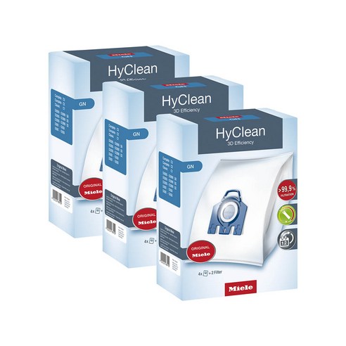 밀레 청소기 먼지봉투 GN HyClean 3D 3팩, 3박스