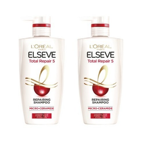 로레알파리 엘세브 토탈 리페어 5 샴푸 멜론 프루티 플로럴향, 410ml, 2개