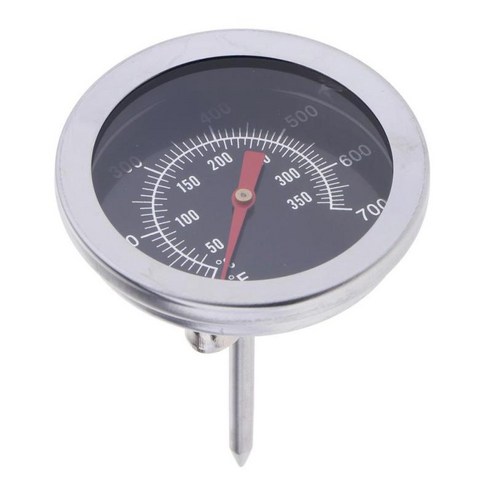 스테인레스 스틸 바베큐 흡연자 그릴 온도계 온도 게이지 100-700 F, 화이트, 50mm, 금속